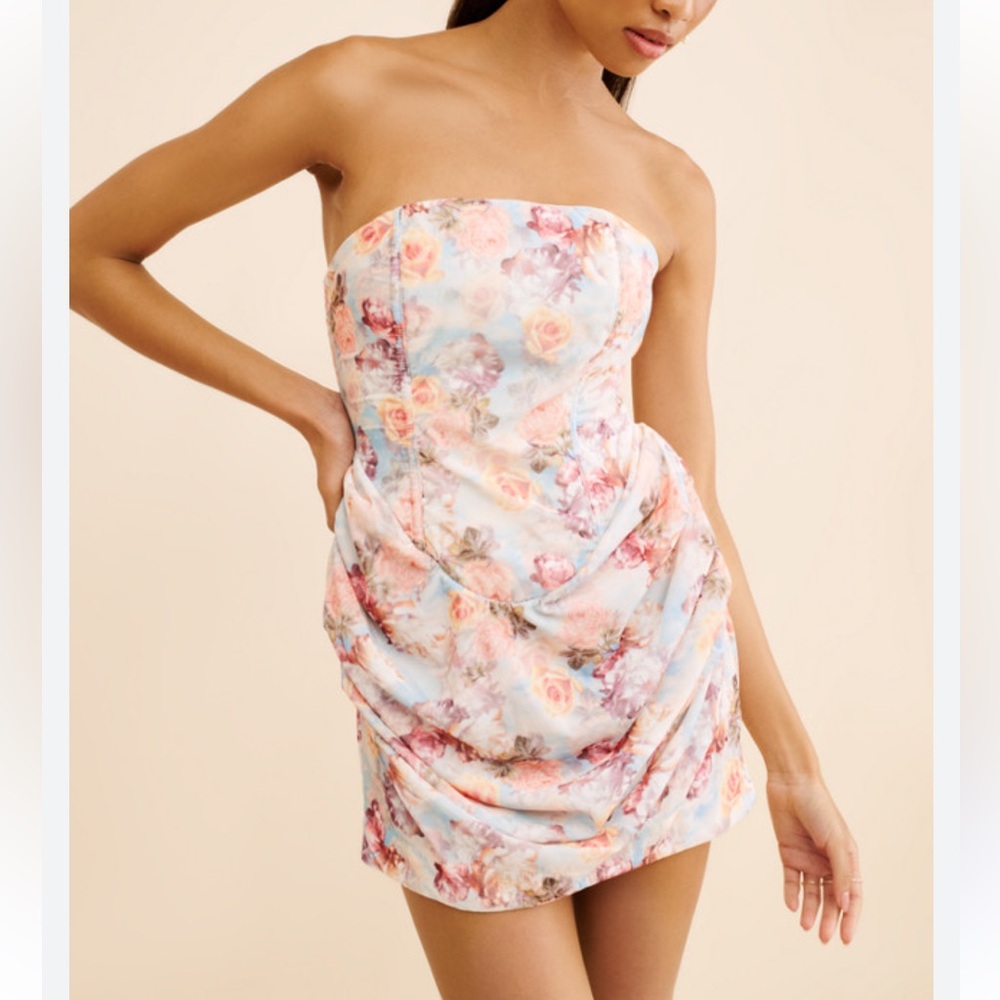 For Love And Lemons Delphine Velvet Mini Dress